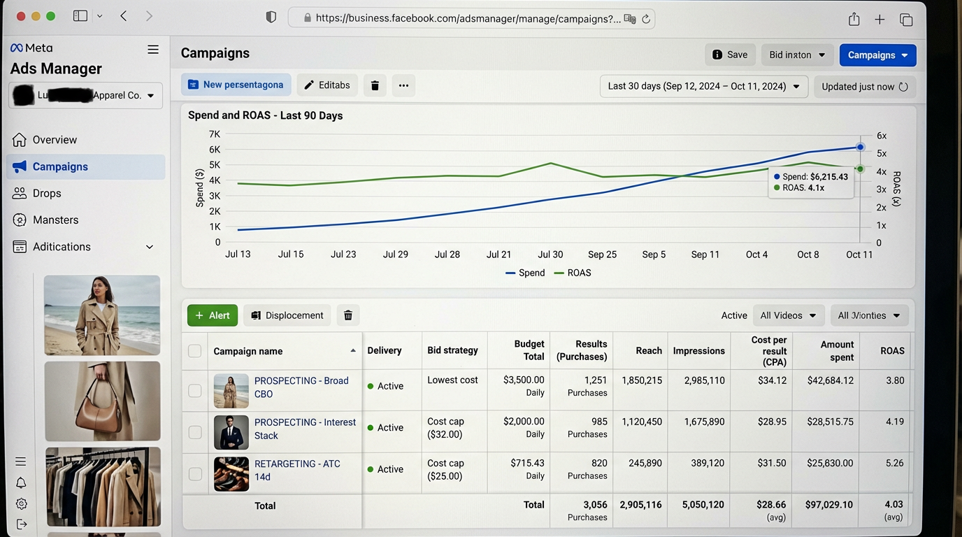 DTC apparel brand — Fashion performance dashboard